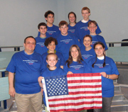 Photo of first-ever U.S. team at the International Linguistics Olympiad in St. Petersburg, Russia.