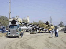 Image of a stationary RAP recycling plant