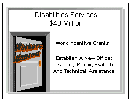 Disabilities Services $43 Million