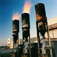 image of industrial smokestacks