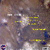 Annotated NASA Image, Newberry, May 1985, click to enlarge