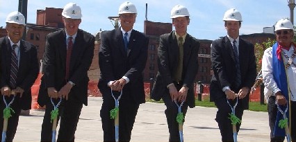 Photo of groundbreaking at new Denver facility.