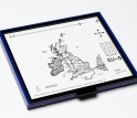 This Talking Tactile Tablet features a map of the United Kingdom from a world atlas.