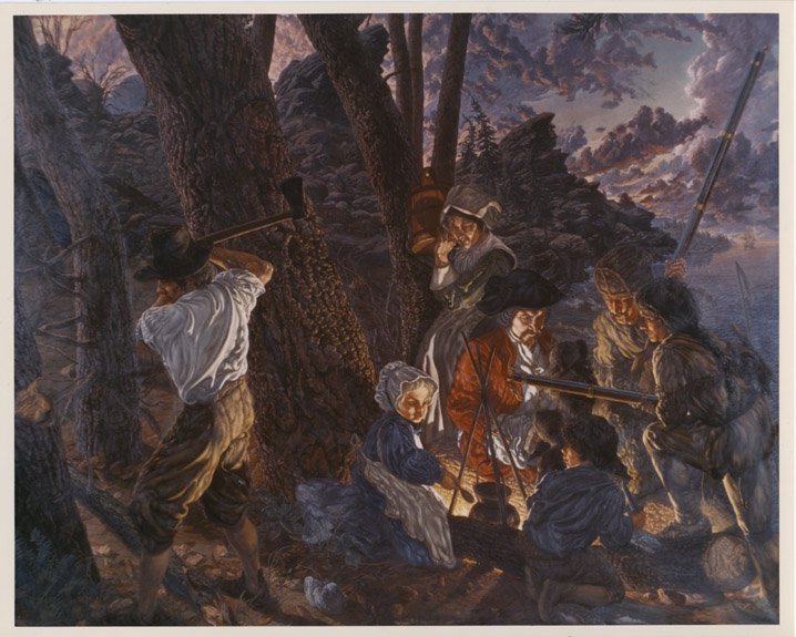 Jack Beal mural, 18th Century.