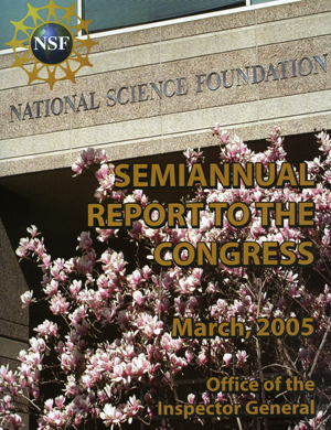 OIG Semiannual Report to the Congress Cover