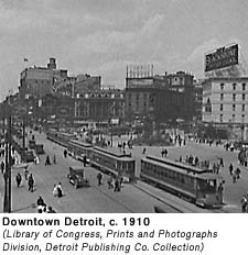 [photo] Woodward Avenue, c. 1910