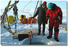 James Morison confers with a field technician