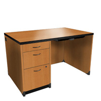 Harmony Left Single Pedestal Desk