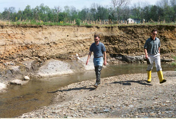 Eroded bank of the East Fork of the East Branch of the Black River