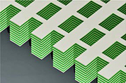 Schematic of the first 3-D metamaterial that can reverse direction of visible and near-infrared light.