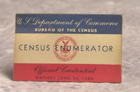 1960 Census enumerator badge.