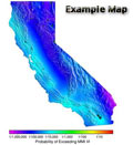California Quake Forecast Example Map