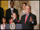 On Monday, June 25, 2007 Presidential Scholars pose outside the White House on their way to a press conference and photo session with President Bush.