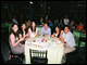 Kicking off the first of several memorable events in their honor, 2007 Presidential Scholars and advisors enjoy dinner and conversation at the Welcome Reception in Chantilly, Virginia.