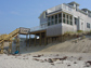 Photo of a fragile barrier beach in Massachusetts, which is the site of CNH research.