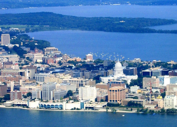 Madison picture from the air