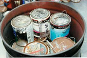 Photo of paint cans