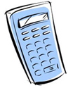 Drawing of a calculator