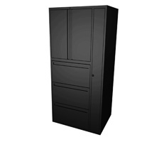 Opus Closed Bookshelf Right-Hand Door Kiosk