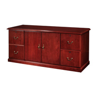 BT6824CR2F2D2F - Baritone 68 in. File/Double Door/File Credenza