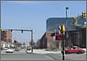 Photo of enegy saving traffic lights in Manchester, NH.