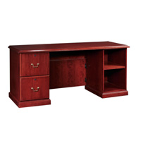 Baritone Left-Hand Files and Open Shelves Credenza