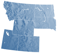 Map of the Region 8 states