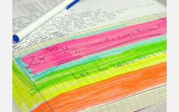 Picture from the NSCL experimenters' logbook used to create three super-heavy isotopes.