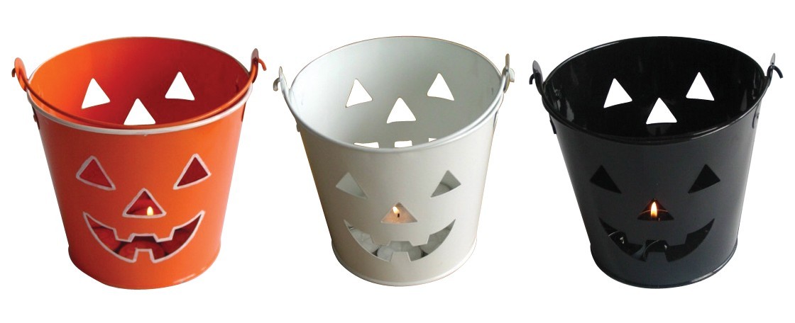 Picture of Jack ‘O Lantern Bucket Candle Holders