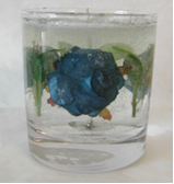 Picture of Tumbler with Blue Roses & Leaves,<br>Model #805-11