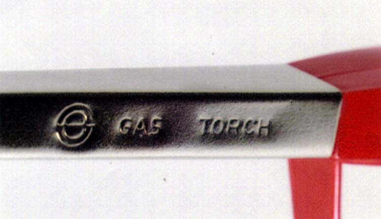 Picture of Barrel of the Lighter with Gas Torch printed on it