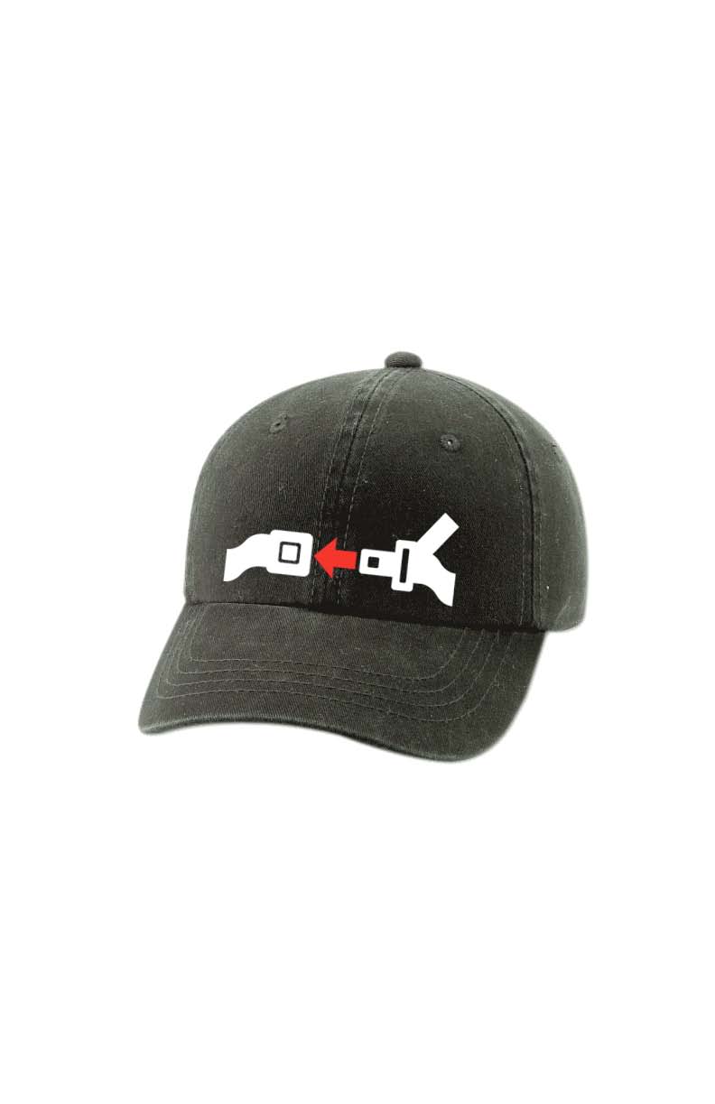 Front of Hat: BE READY. BE BUCKLED.