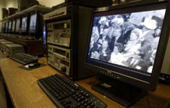 Off-air recording equipment at the Vanderbilt Television News Archive