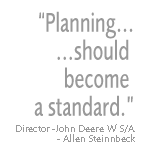 Planning... should become a standard - Director Allen Steinbeck