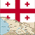 Icon: Map and flag of Georgia.