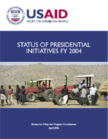 Cover of the Status of Presidential Initiatives FY 2004