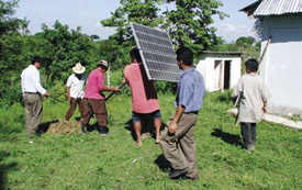 A home in Veracruz, Mexico, obtains solar power as a result of decade-long collaboration on energy projects between USAID and the U.S. Department of Energy’s Sandia National Laboratory.