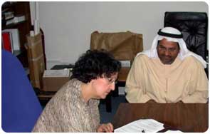 Signing the most recent Memorandum of Understanding for the continuation of USGS work in Abu Dhabi.