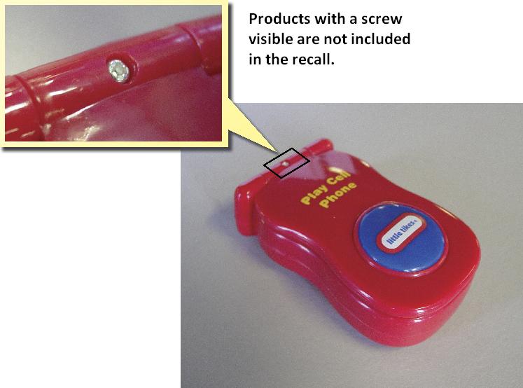 Picture of Toy Cell Phone not included in recall