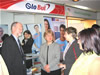 USAID/Bulgaria Mission Director Michael Fritz greets corporate recruiters at the fifth annual forum