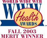World Wide Health Award graphic logo Fall 2003