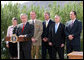 President George W. Bush is joined by Arizona legislators as he delivers his remarks at the signing ceremony for H.R. 5441, the Department of Homeland Security Appropriations Act for fiscal year 2007, Wednesday, Oct. 4, 2006, in Scottsdale. From left are: Arizona Gov. Janet Napolitano, Rep. J.D. Hayworth, Rep. Rick Renzi, Sen. Jon Kyl, R-Ariz., and Rep. Trent Franks. President Bush stressed, "This legislation will give us better tools to enforce our immigration laws and to secure our southern border."  White House photo by Eric Draper