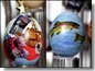 Representing the President and Vice President's home states,the Texas and Wyoming eggs are part of a collection of 51 decorated eggs on display at the White House as part of the White House Easter Egg Roll festivities.