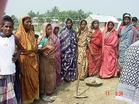 One of several communities in Southwest Bangladesh affected by severe flooding.