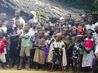 Botuali villagers in the Democratic Republic of the Congo.
