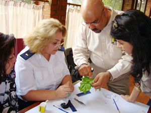 Border inspectors learned to identify and intercept plant pests and diseases at ports of entry, an important means for protecting Azerbaijan's agricultural producers.