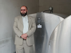 Smajo Hadzalic's milk cooling tank helped increase sales.