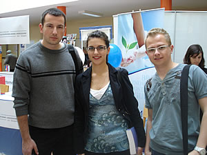 Interns (from left to right) Emir Ibisevic, Lejla Muminovic and Admir Cengic worked on a USAID research project to look at government spending in Bosnia-Herzegovina.