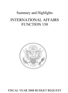 Cover of the  FY2008 Foreign Assistance Budget Summary and Highlights