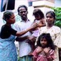Photo of the Yesudoss family in India.